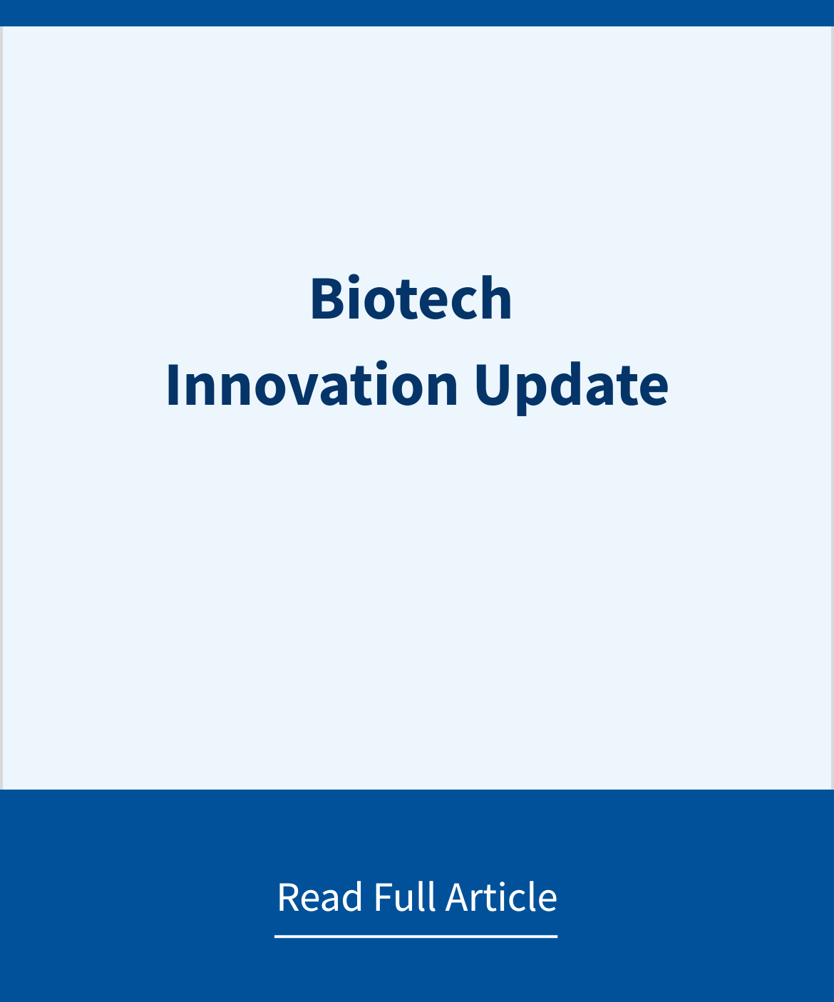 Biotech Update